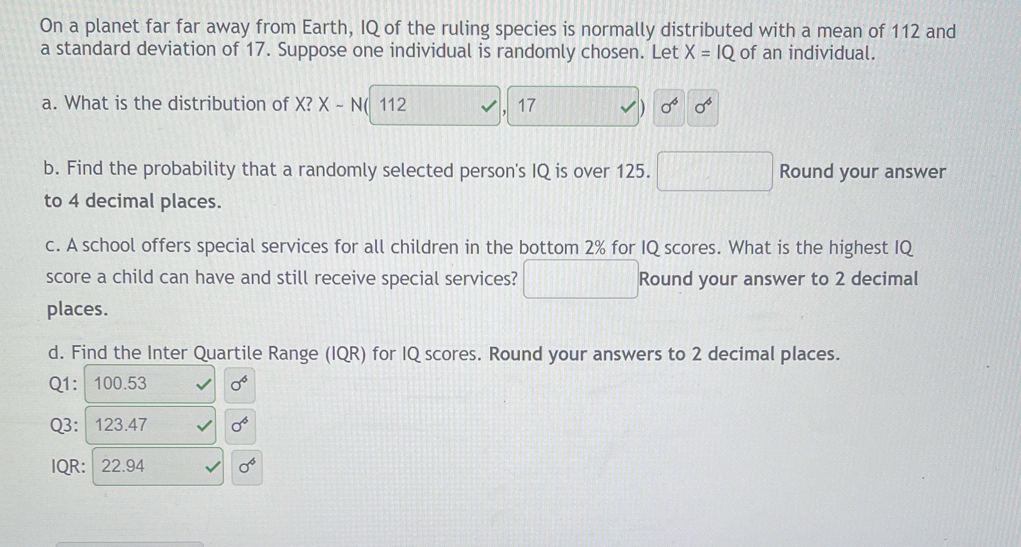 B and c help please On a planet far far away from