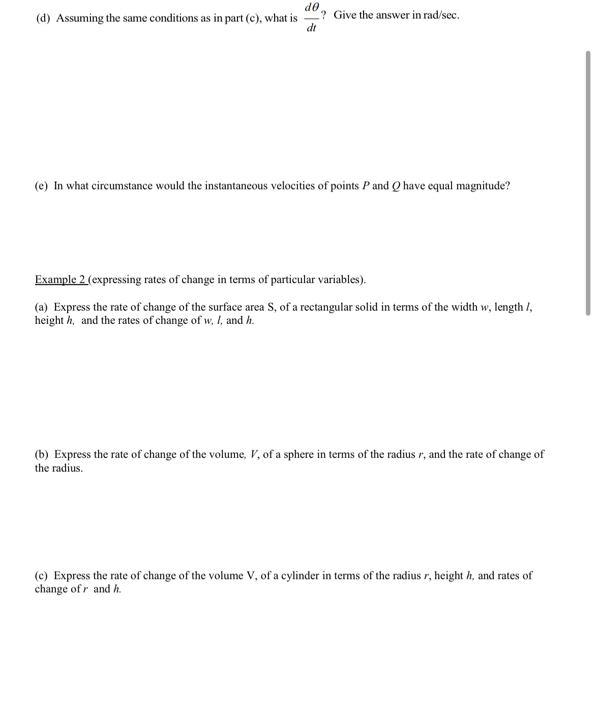 when the diameter is 30 cm? (b) Assuming the same situation as