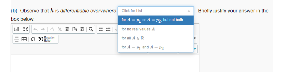 the rule h(x) = 3x3 -57x2 +366x - 749, & SA, 6x