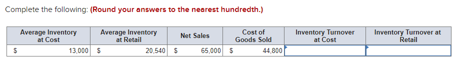 Show's from August a. Calculate the ending inventory. Ending inventory b. Calculate