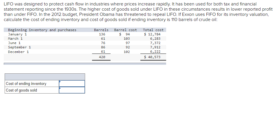 beginning inventory of 356 cans of paint at $12.60 each on January