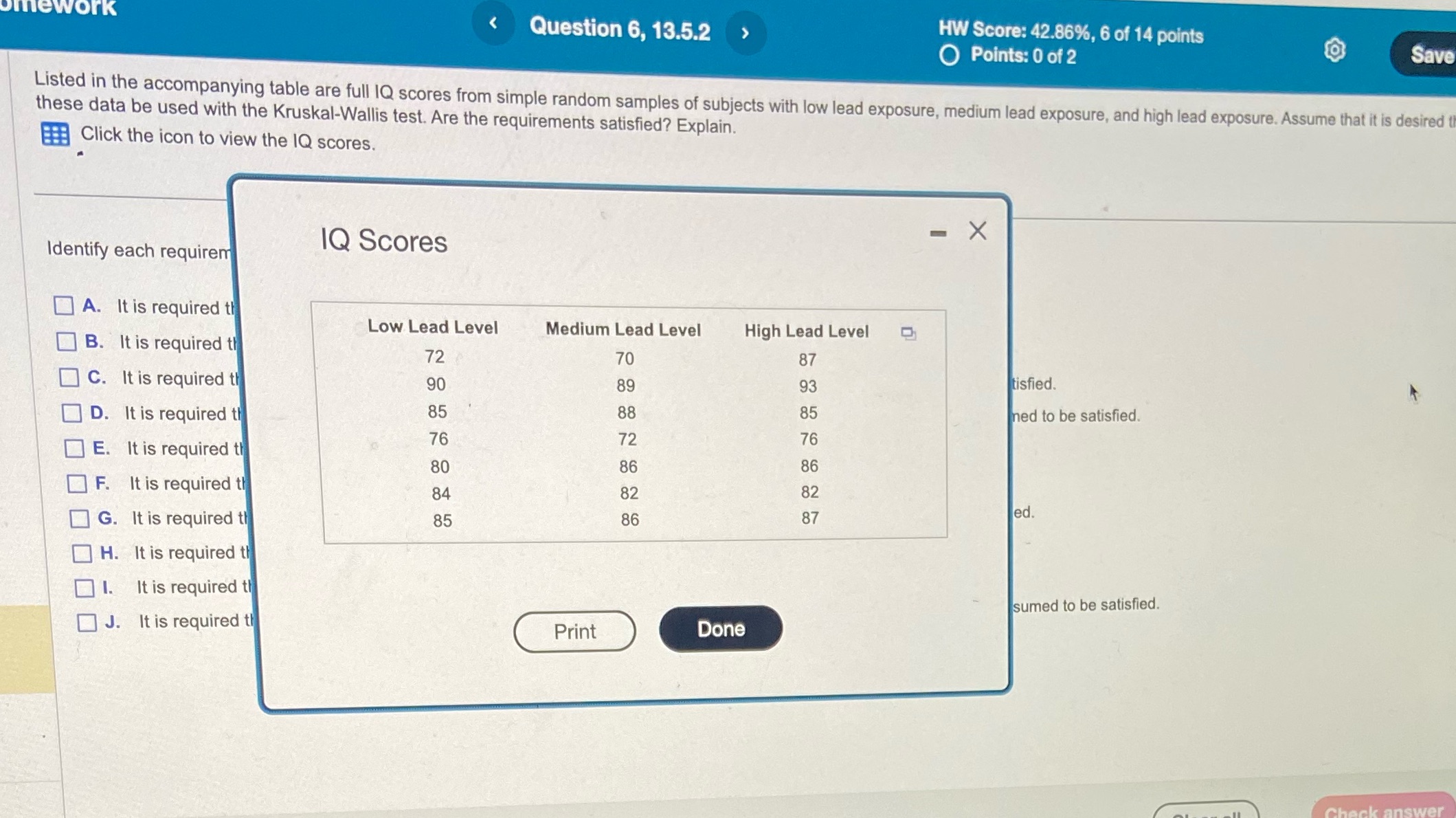 IlleworK HW Score: 42.86%, 6 of 14 points < Question 6, 13.5.2