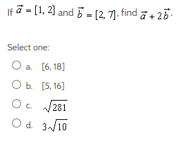 the horizontal. Write this force as a Cartesian vector. Select one: O