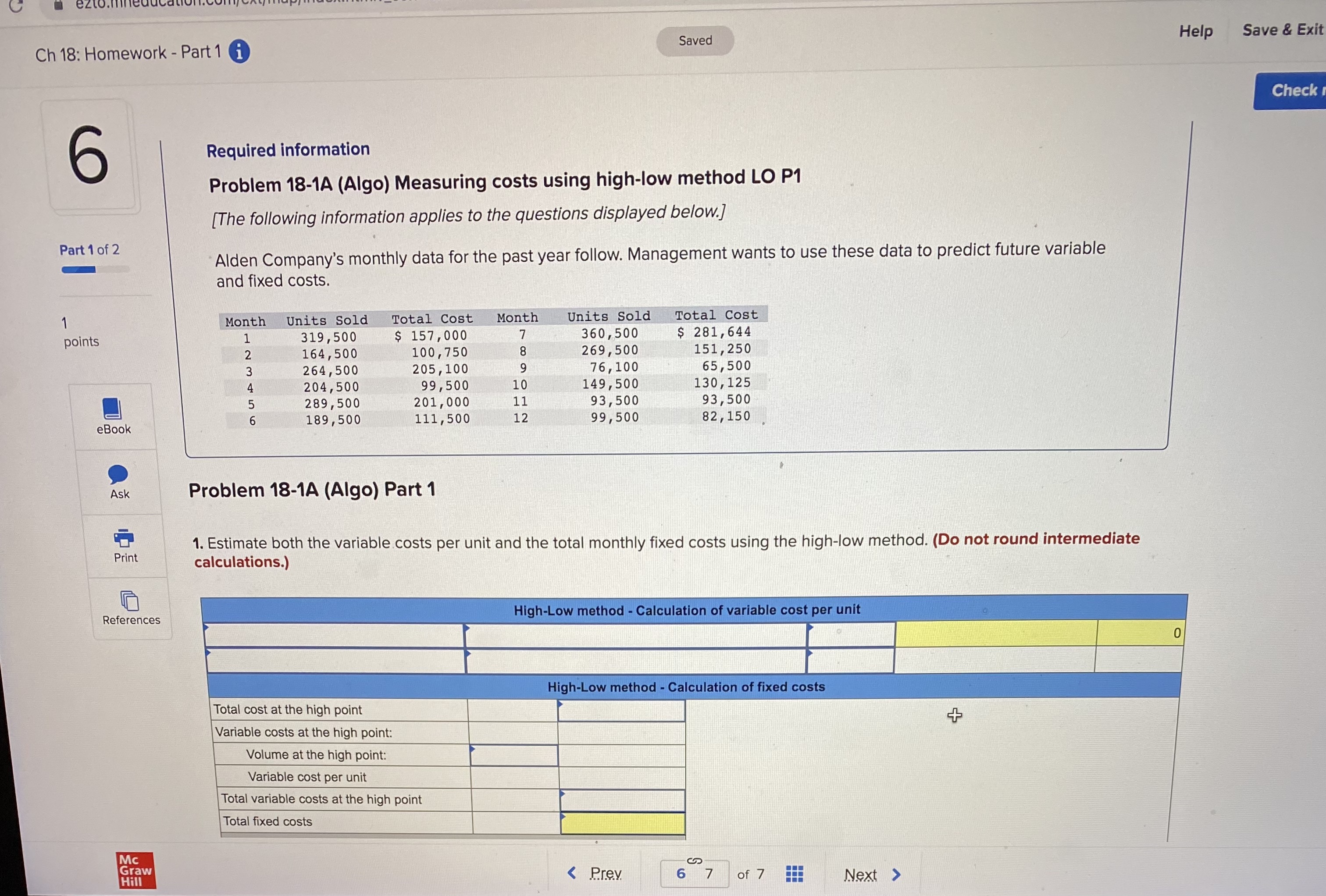  Saved Help Save & Exit Ch 18: Homework - Part 1