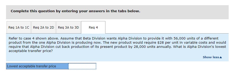 unit in commissions on any sales to Beta Division. a. What is