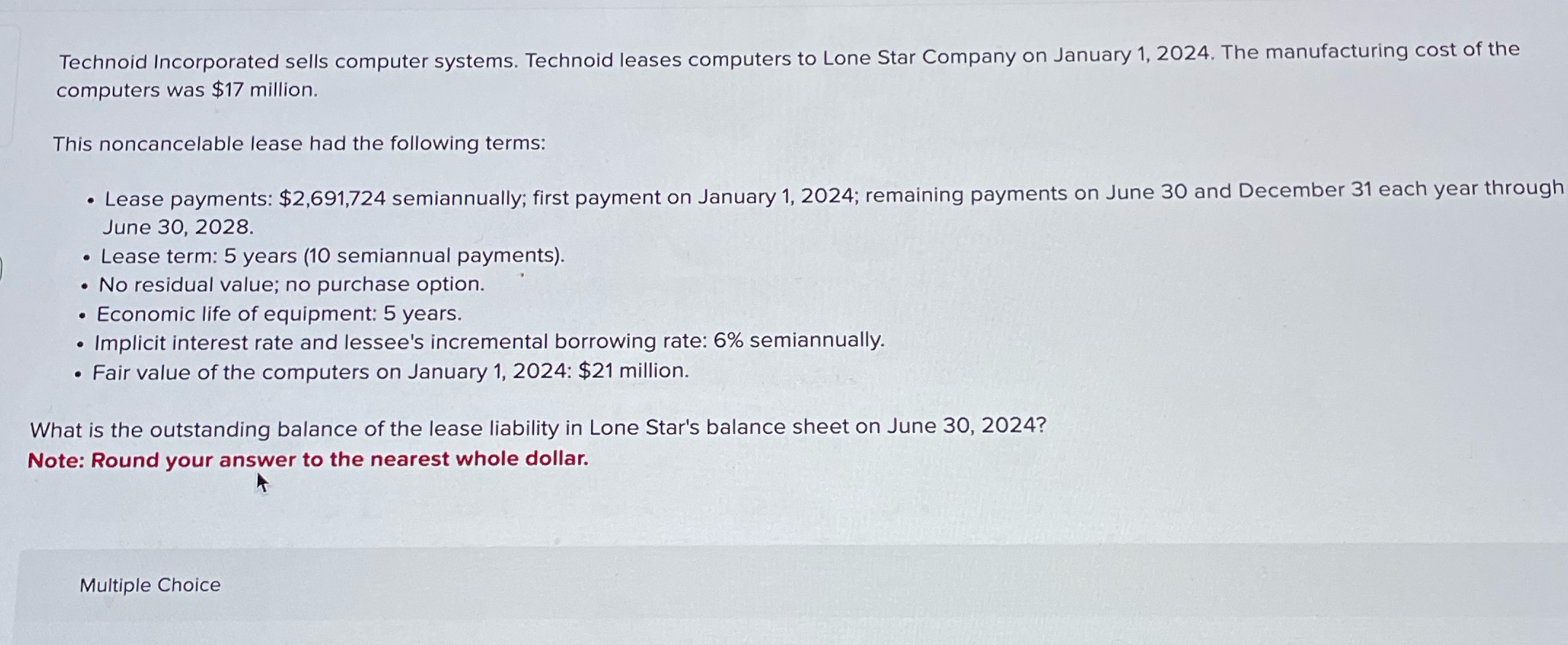 Urgently need help please Technoid Incorporated sells computer systems. Technoid leases computers