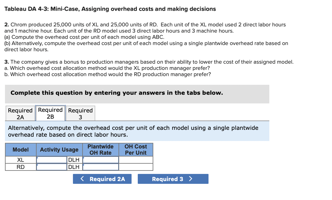 costs to its two different models to better understand the profitability of
