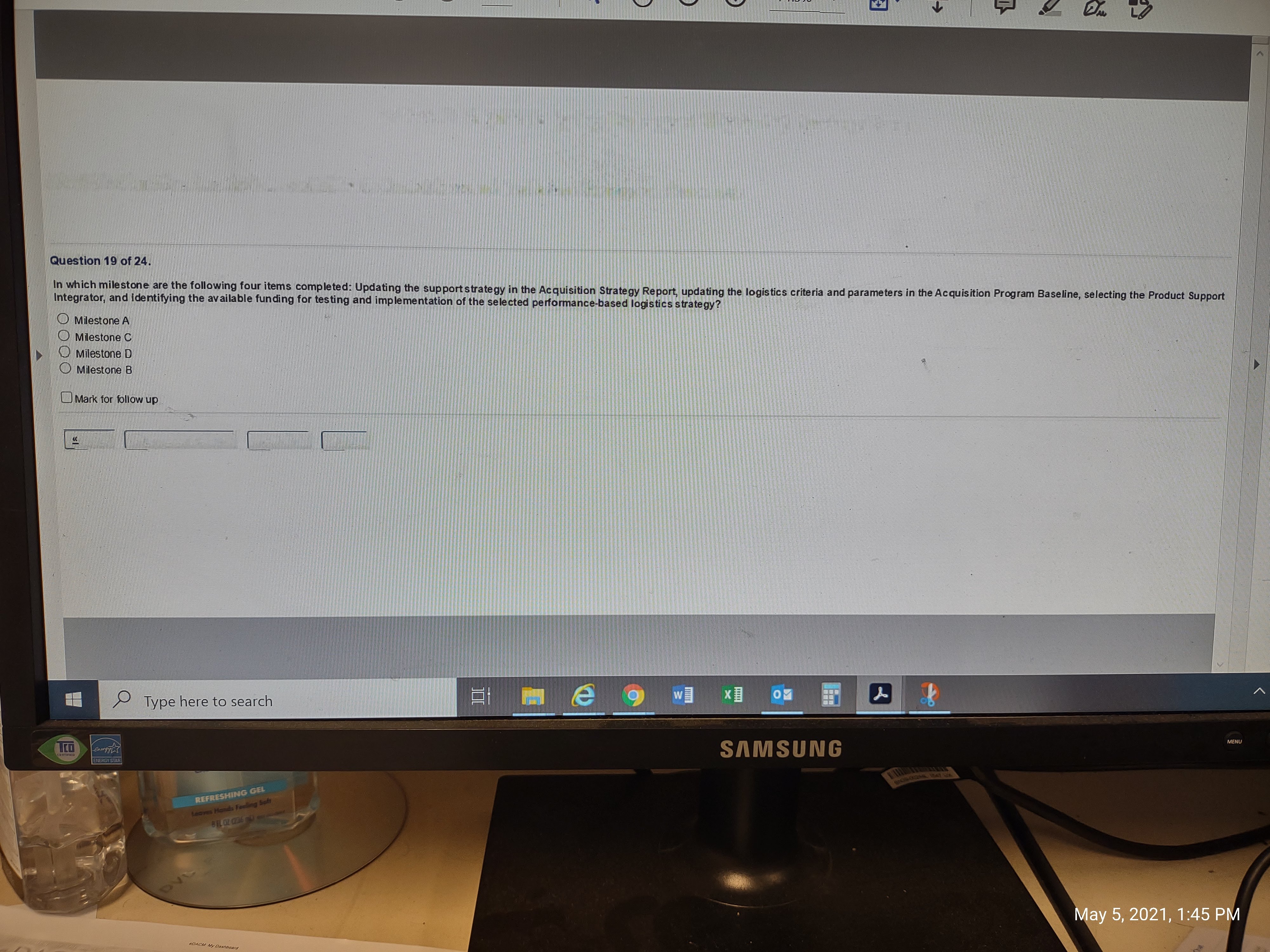 can you help me here is a bigger Question 19 of 24.