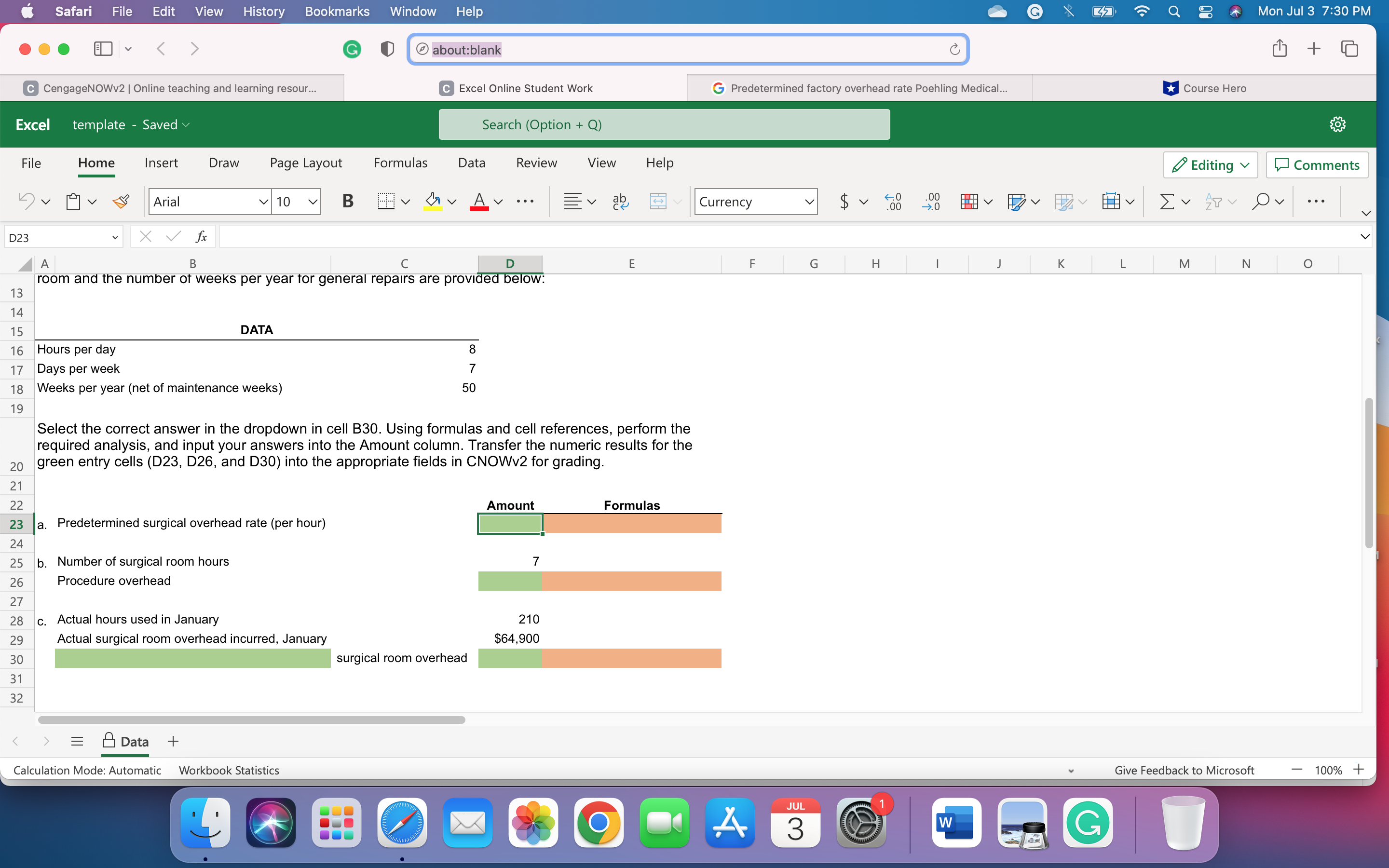 overhead rate Poehling Medical Center has a single up... u Course Hero