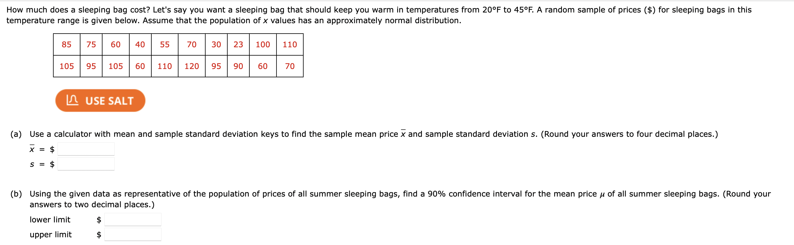 How much does a sleeping bag cost? Let's say you want