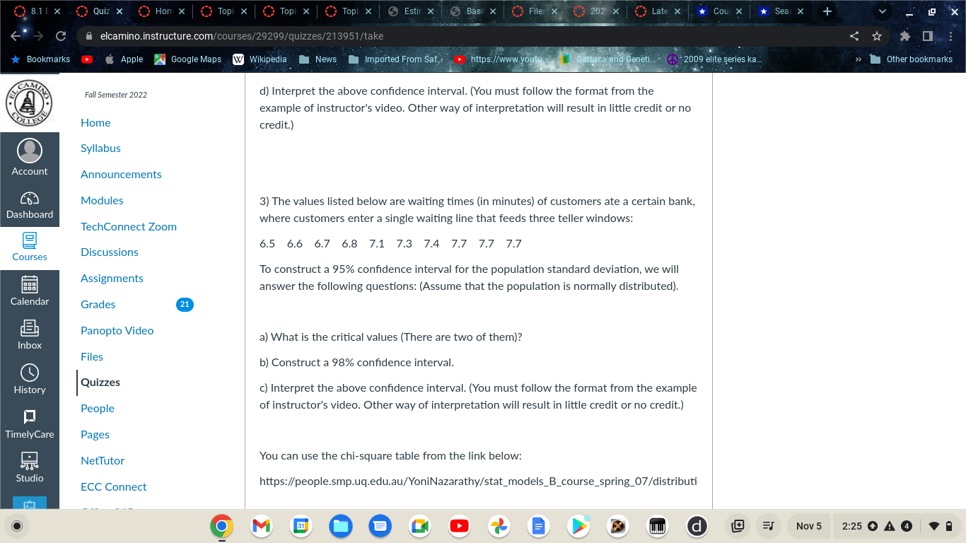  () 8.1 EX ( Quiz x ( ) Hon x Topi