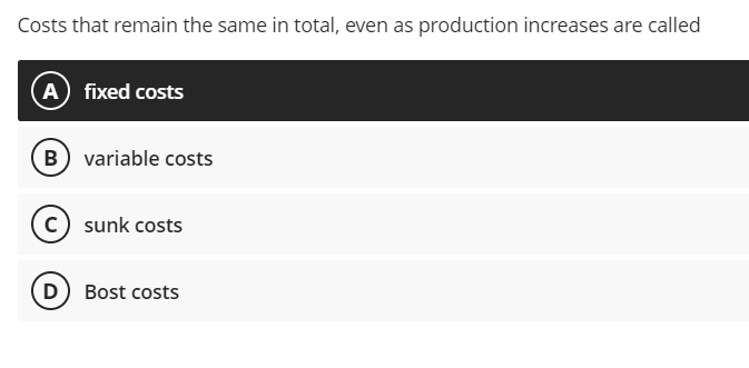 production). variable relevant Elementary, Inc makes lefthanded candlestick holders at $4.44 fixed