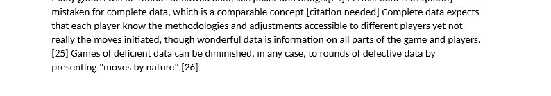  mistaken for complete data, which is a comparable concept. [citation needed]