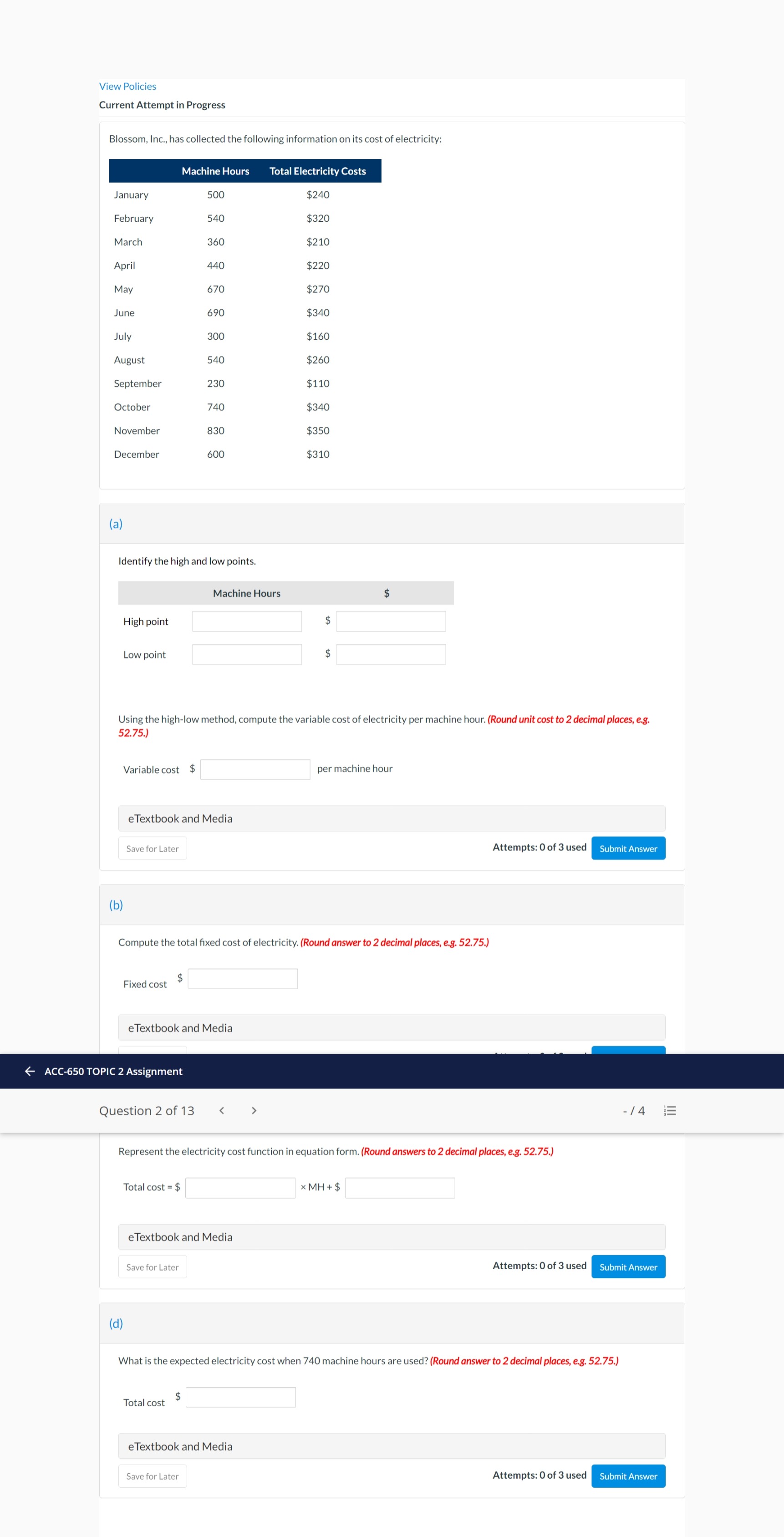 Please help View Policies Current Attempt in Progress Blossom, Inc., has collected