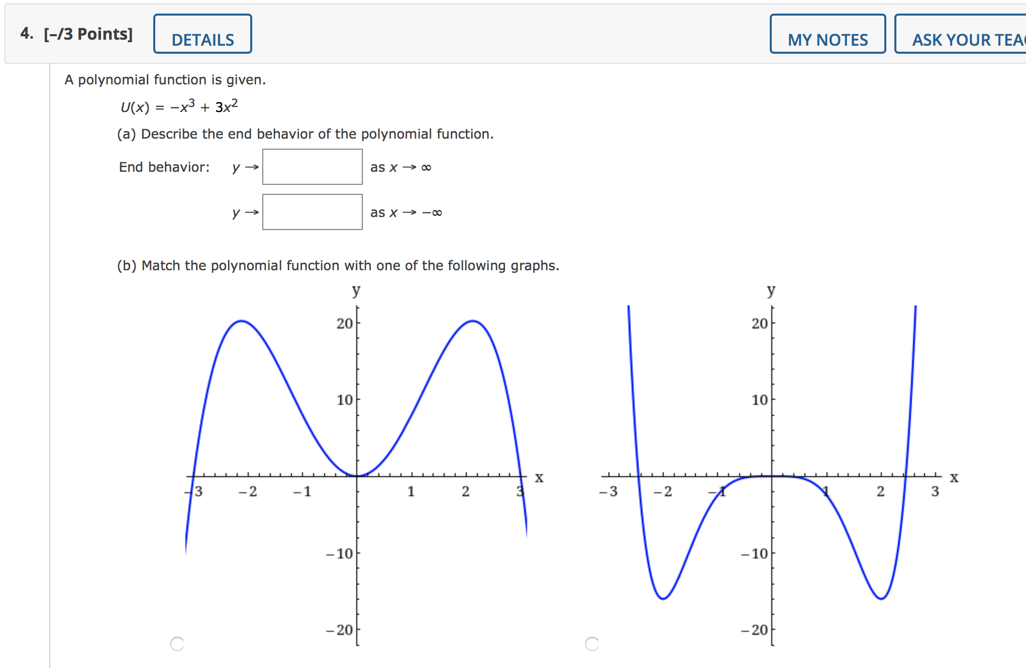 10 - 10- 5 -3 X -1 1 3 - 3 X