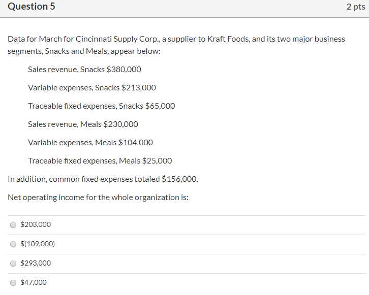 a supplier to Kraft Foods, and its two major business segments, Snacks