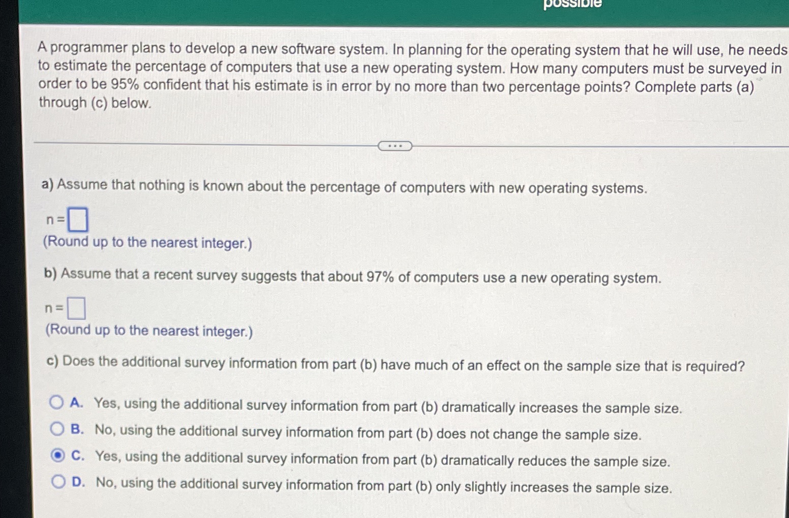  A programmer plans to develop a new software system. In planning