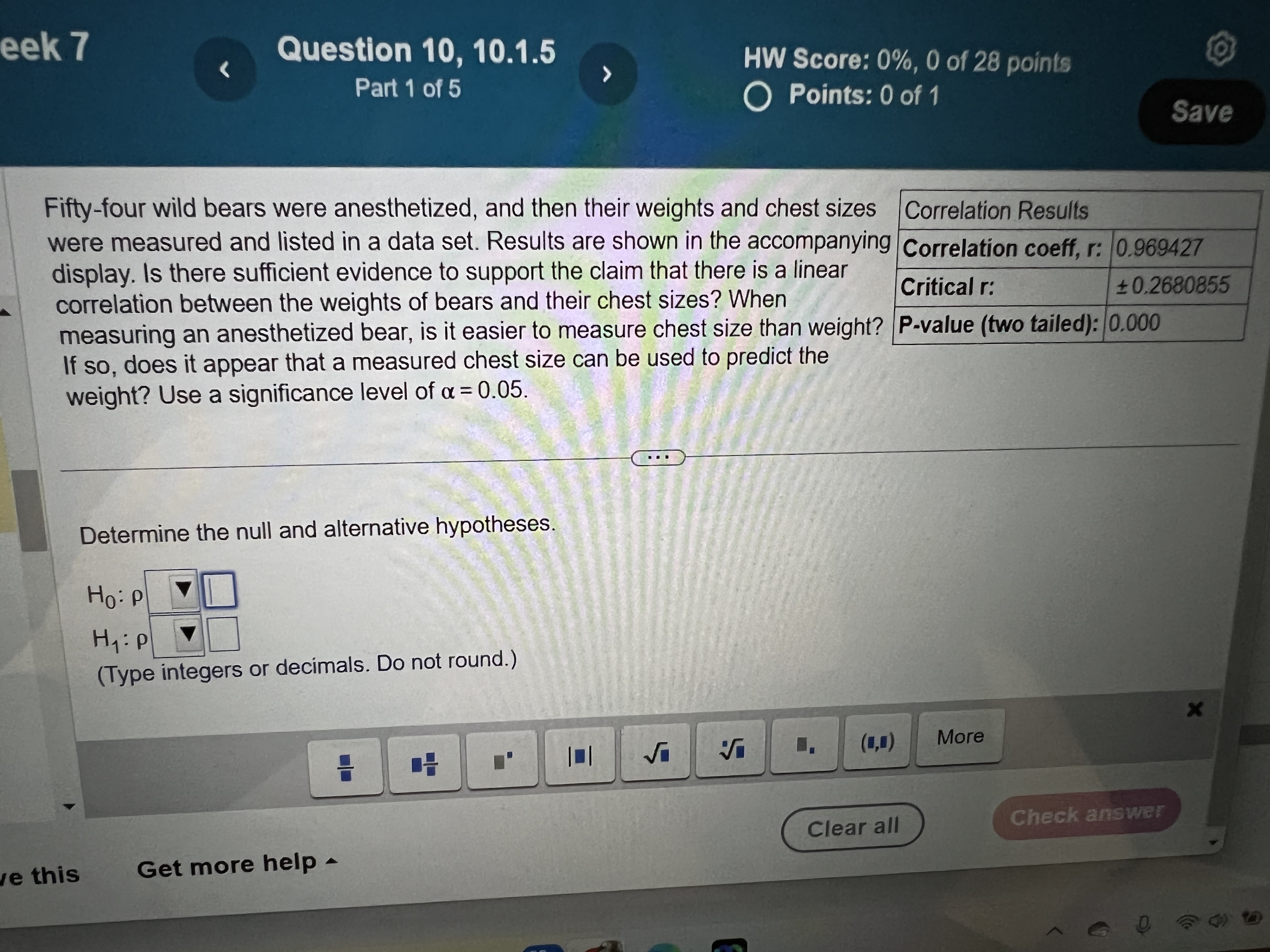 28 points Points: 0 of 1 Save Twenty different statistics students are