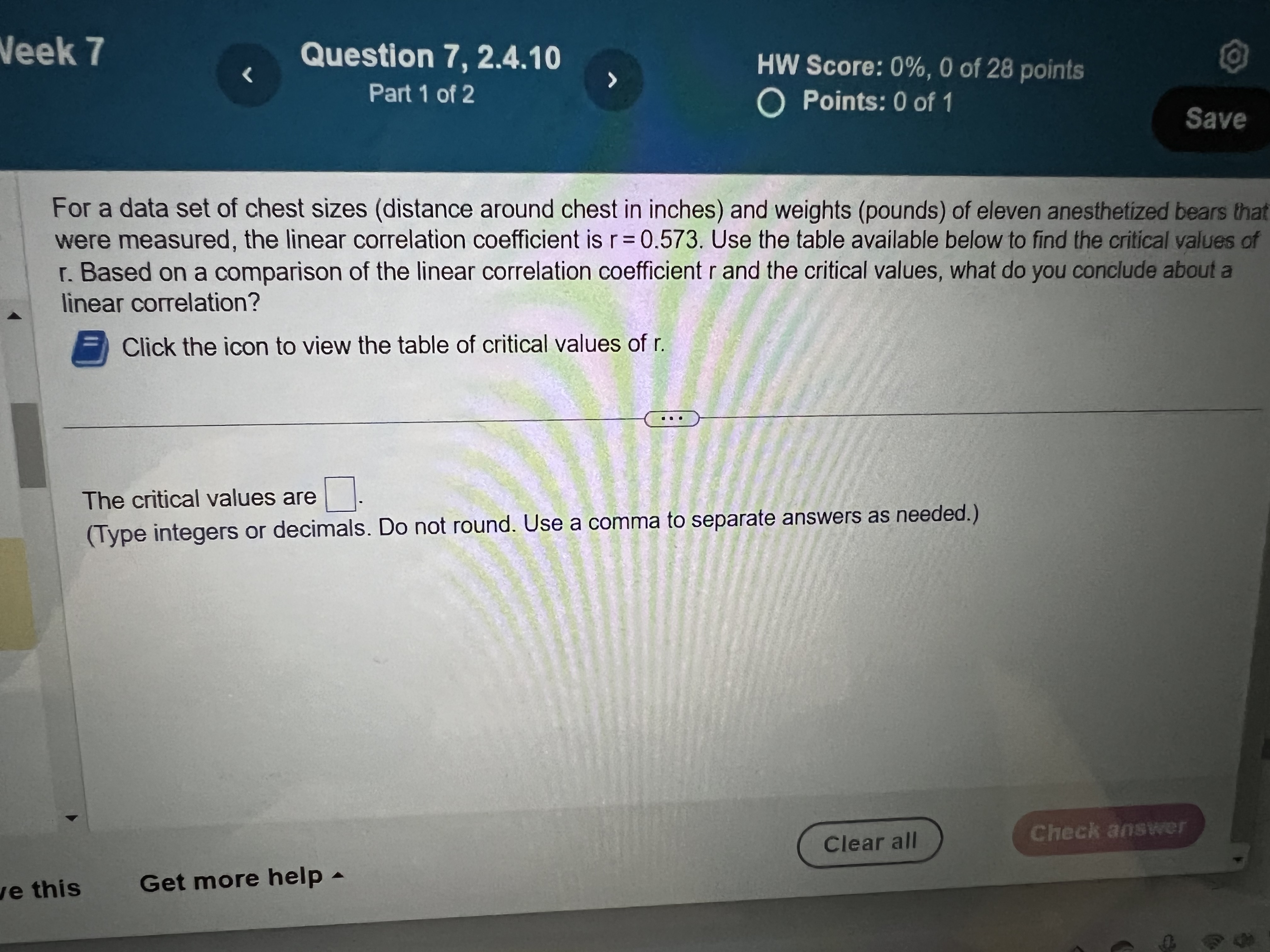 randomly selected. For each of them, their body temperature ( C) is