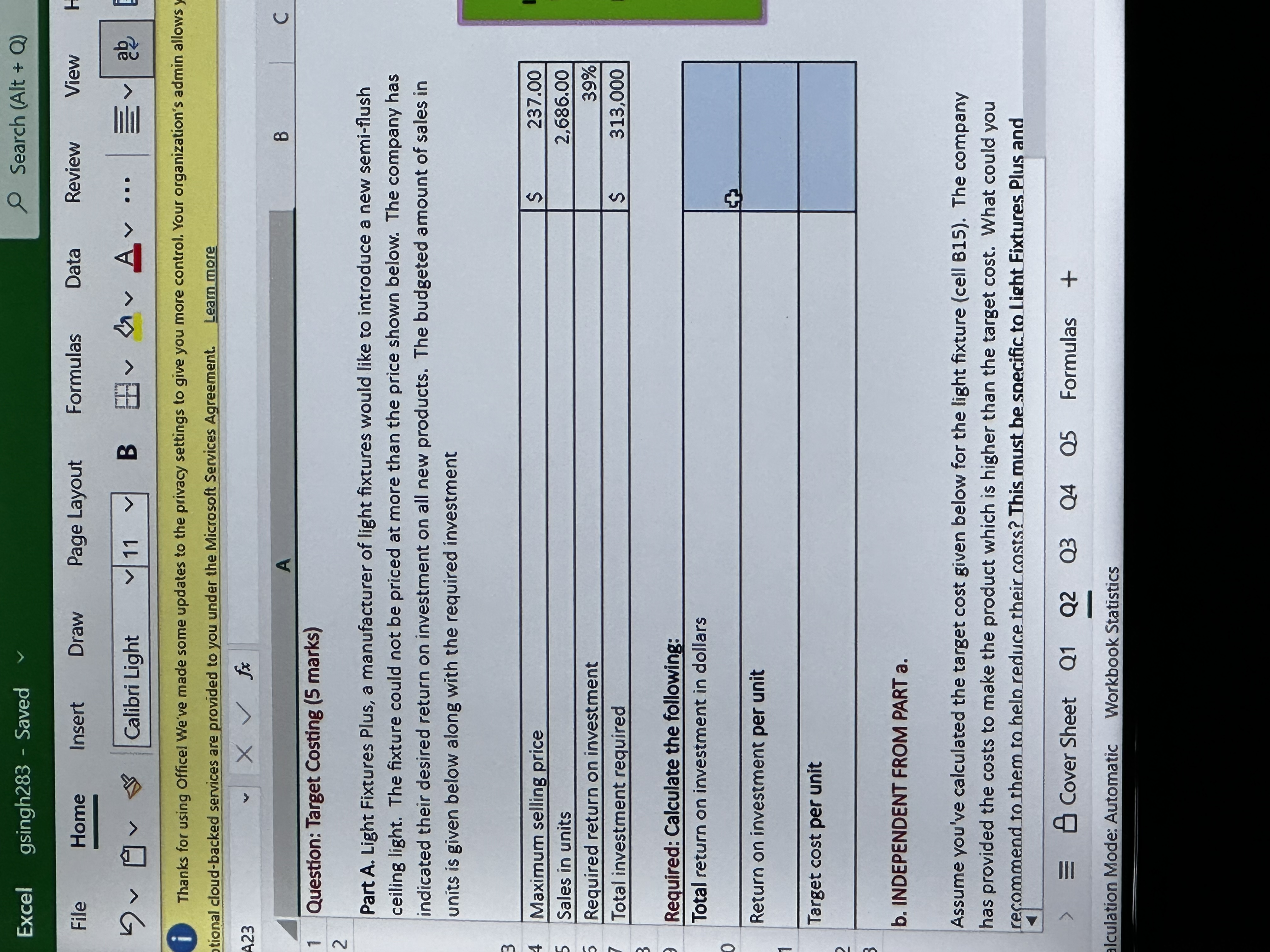 Data Review View He Calibri Light | 11 BYMVA Av ... Thanks
