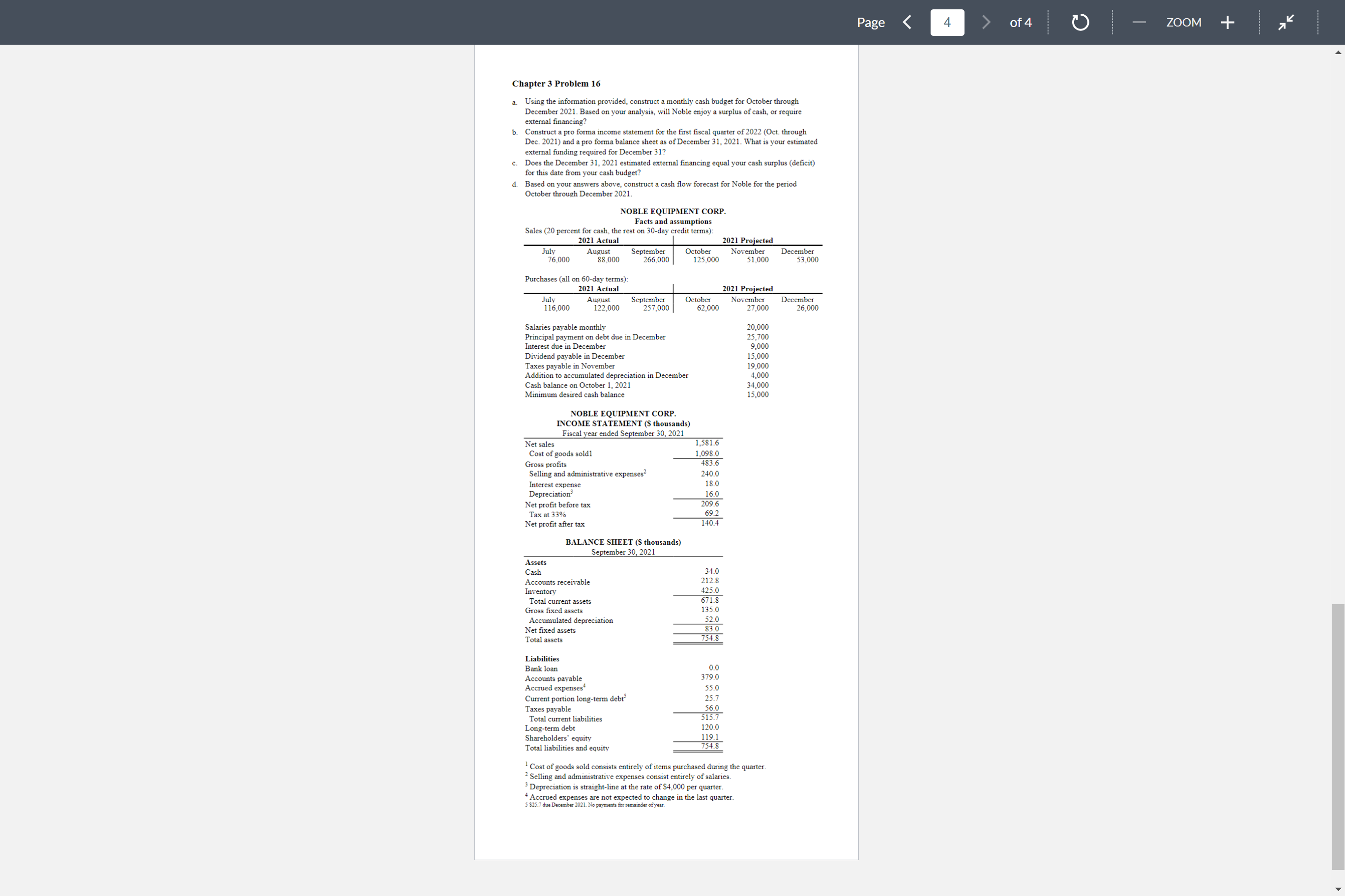  Page 4 of 4 ZOOM Chapter 3 Problem 16 Using the