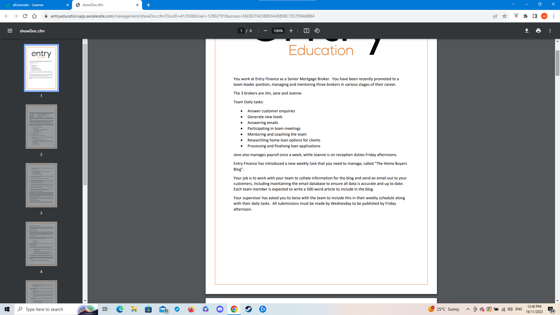 All BSBPEF501 - Manage personal and professional development Ask a Question Exit