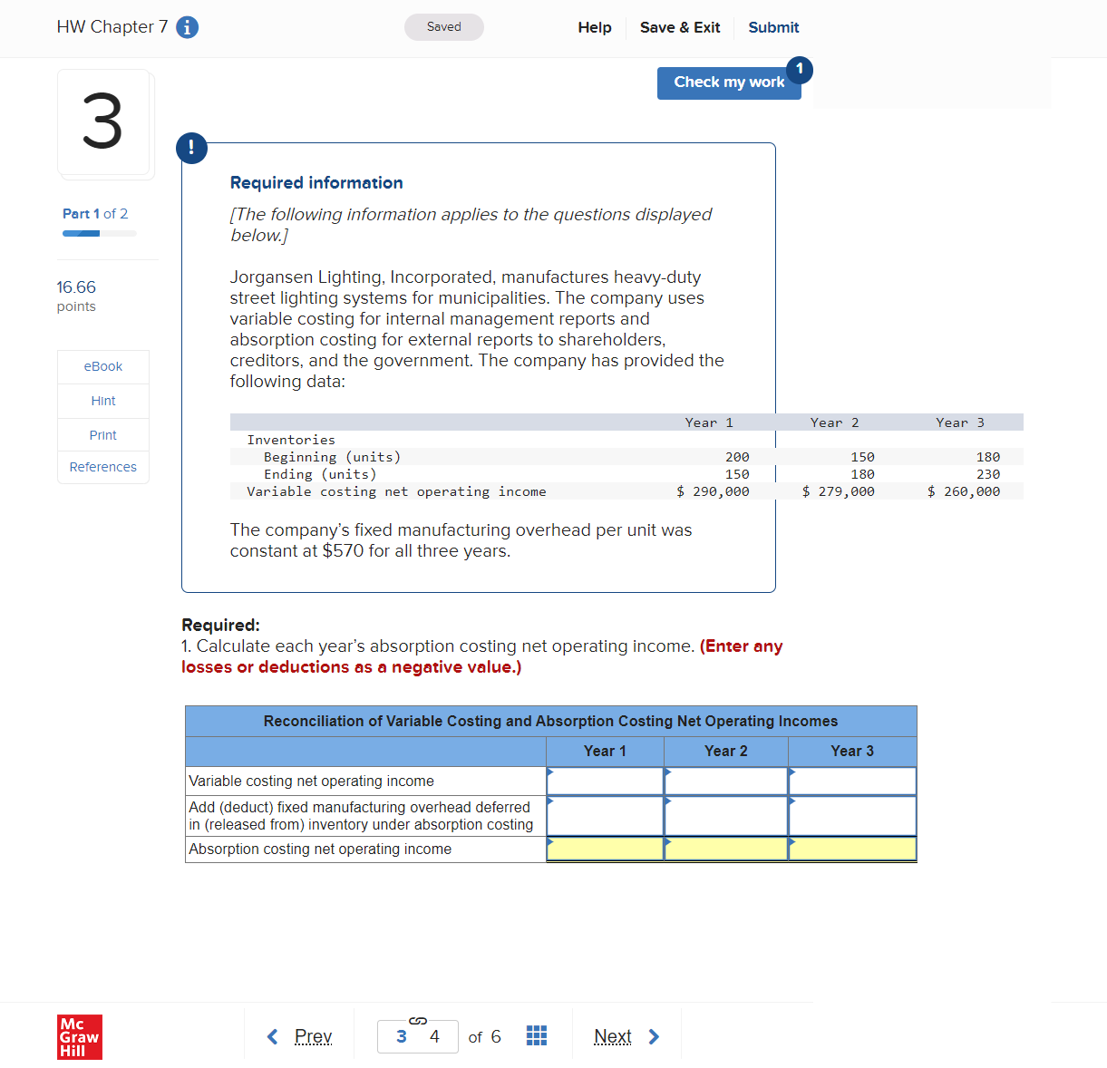  HW Chapter 7 Saved Help Save & Exit Submit Check my