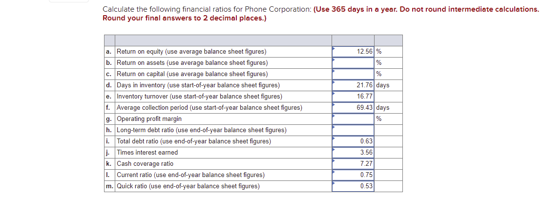 Assignment 0 Saved Here are simplified nancial statements for Phone Corporation in