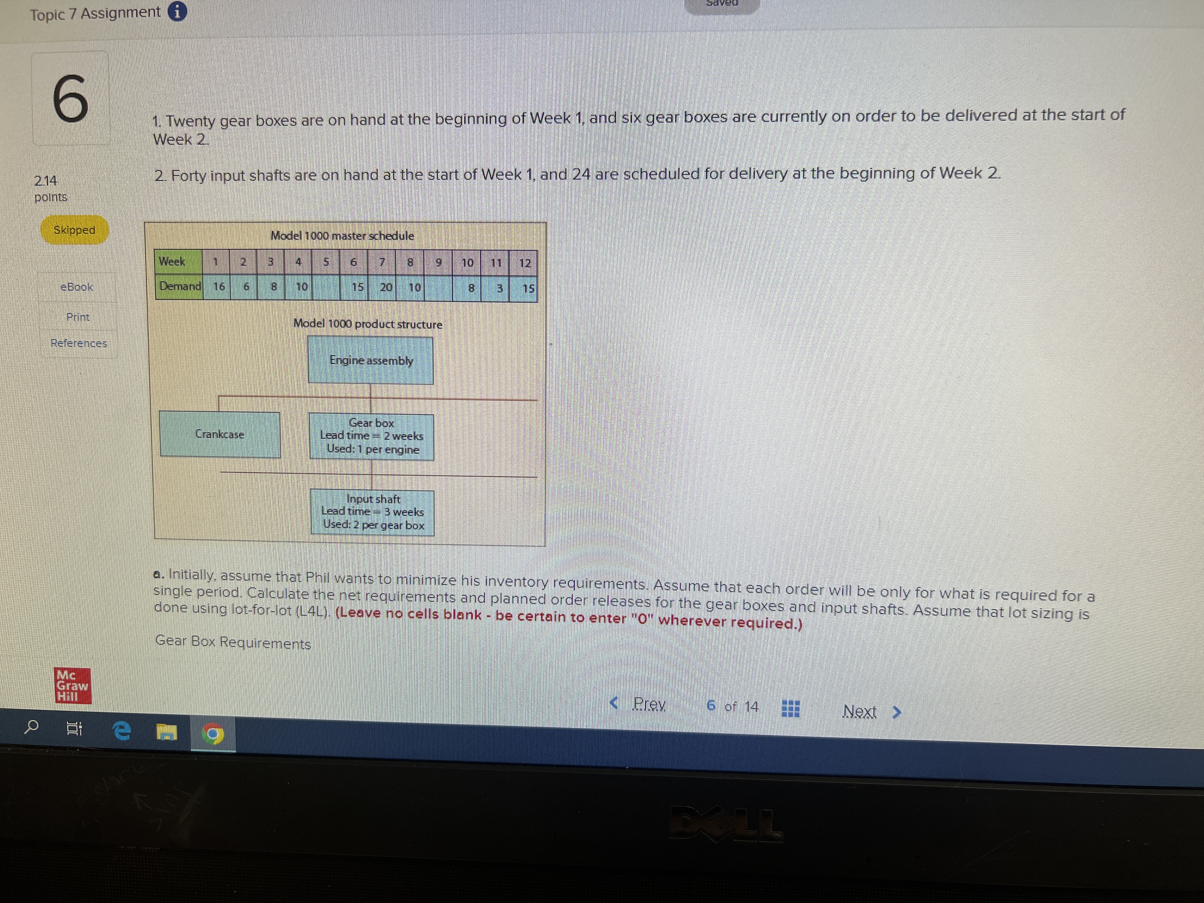 control manager at Brunswick, read an article on time-phased requirements planning. He