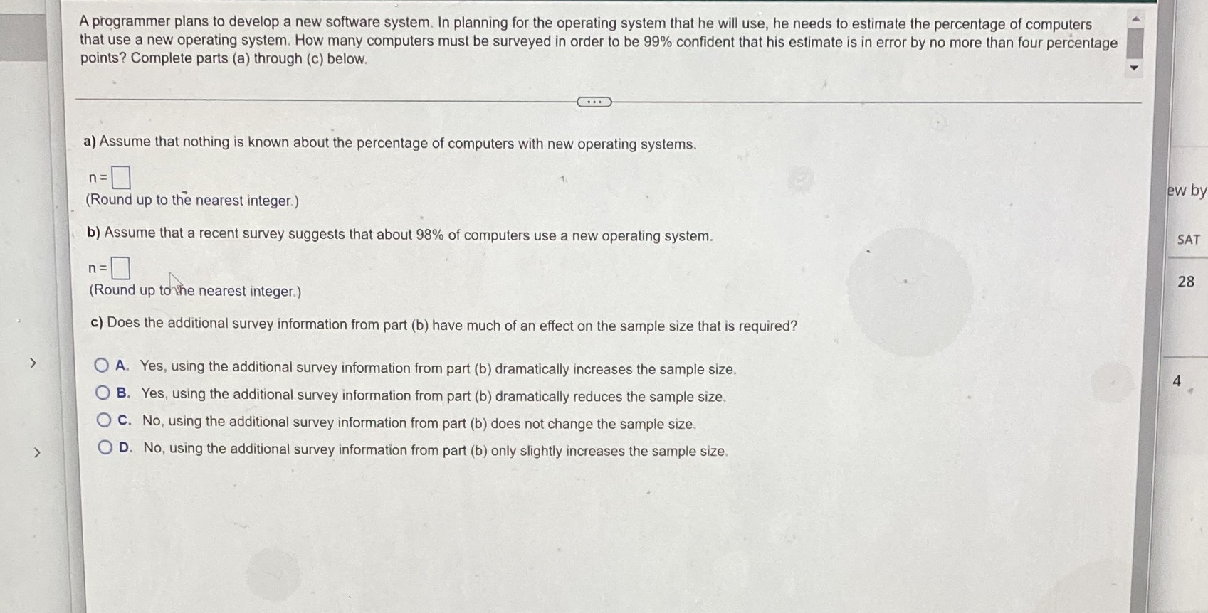 A programmer plans to develop a new software system. In planning