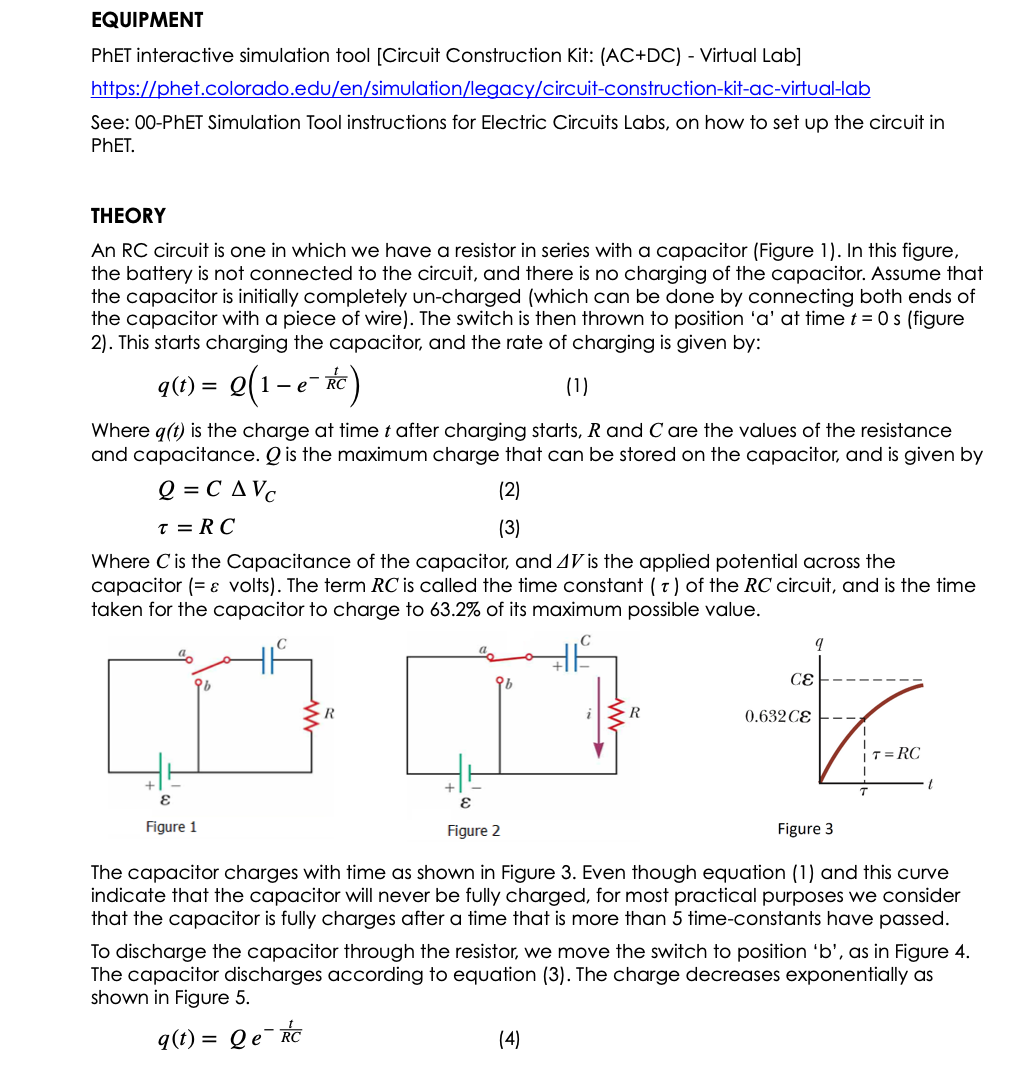  EQUIPMENT PhET interactive simulation tool [Circuit Construction Kit: (AC+DC) - Virtual