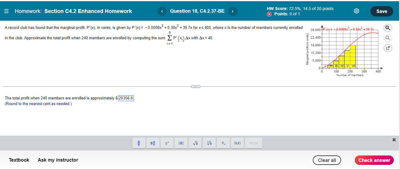  = Homework: Section C4.2 Enhanced Homework Question 18, C4.2.37-BE HW Score: