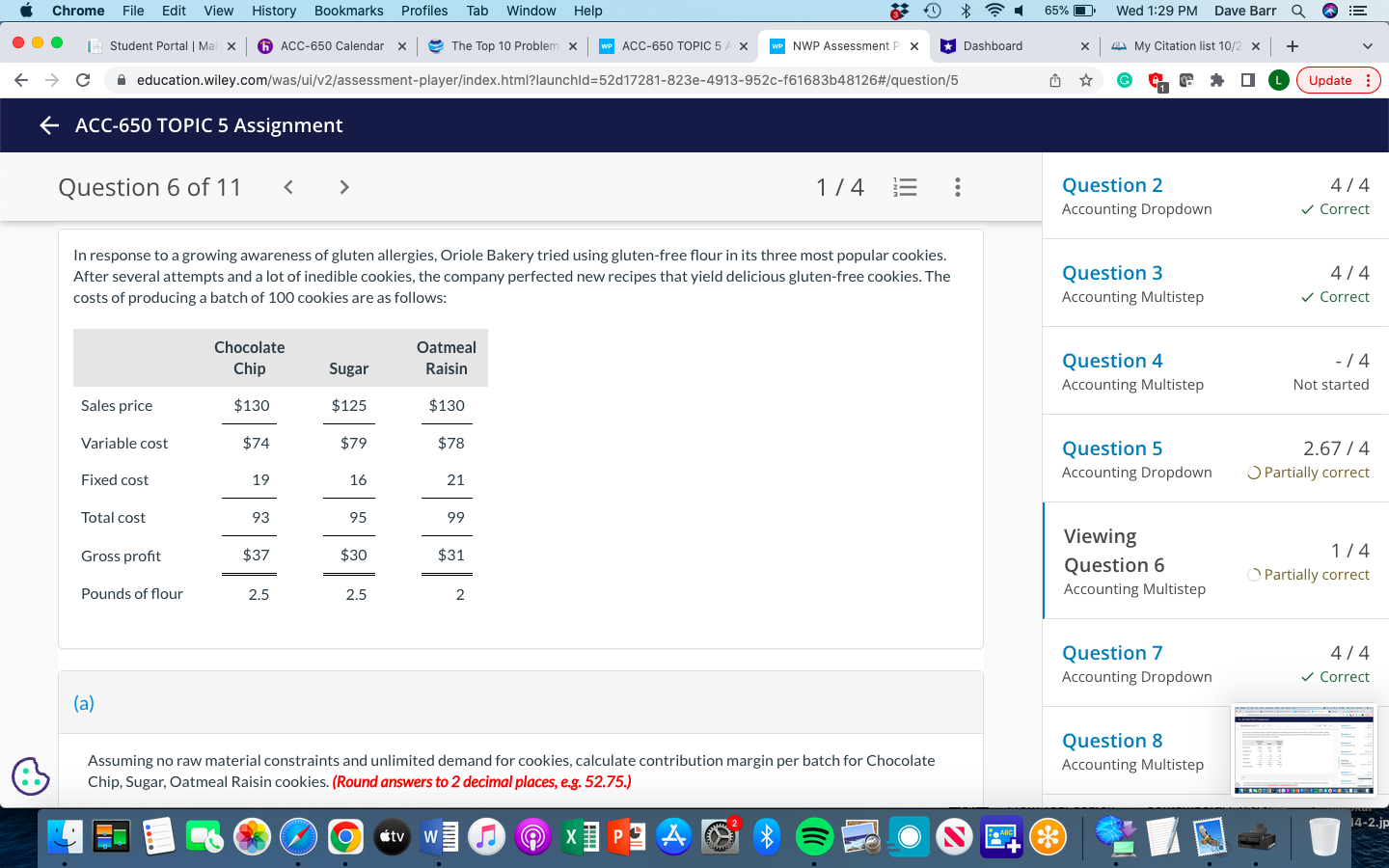 Chrome File Edit View History Bookmarks Profiles Tab Window Help 1