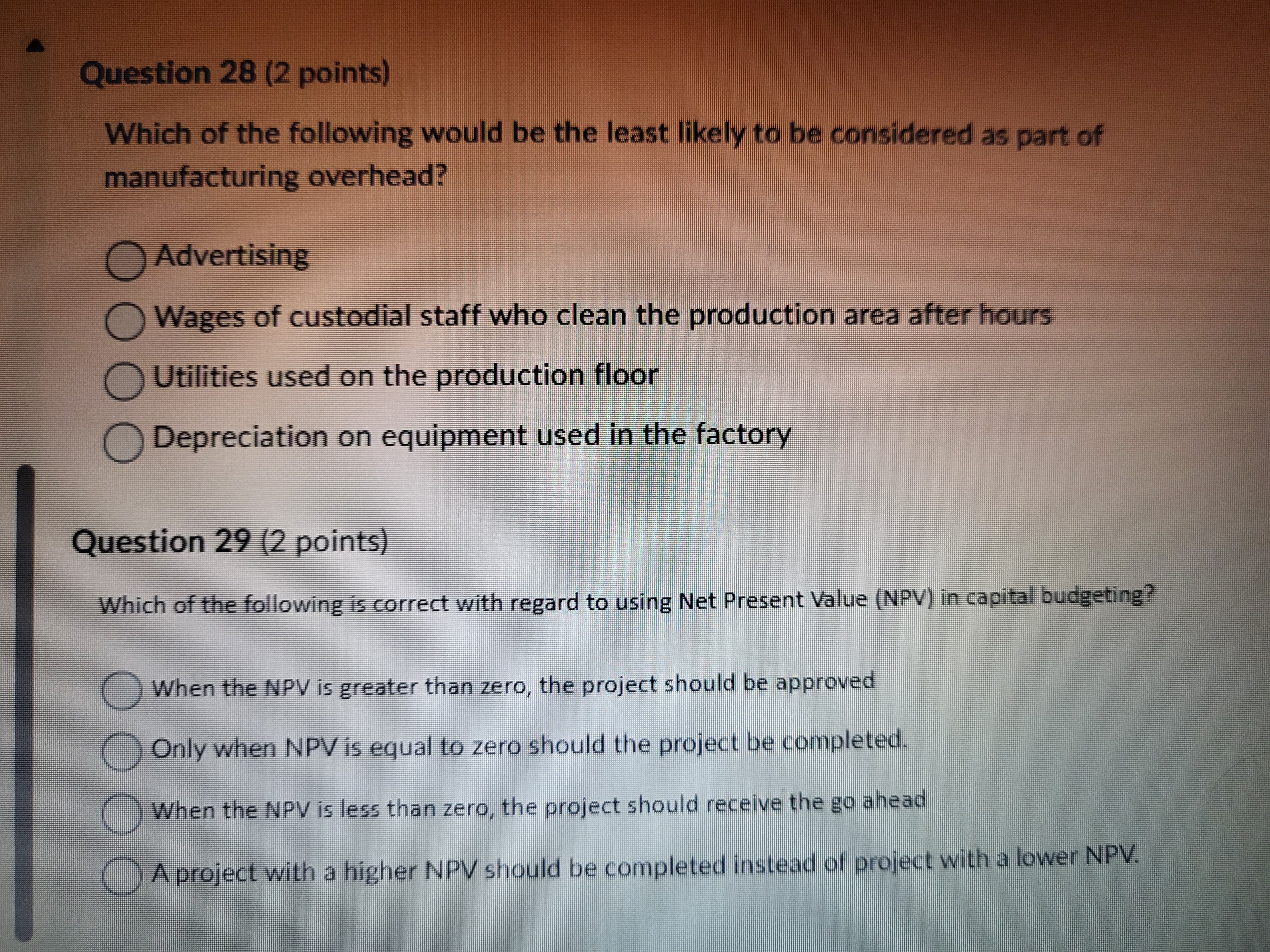 points) In order to analyze total costs as a function of machine
