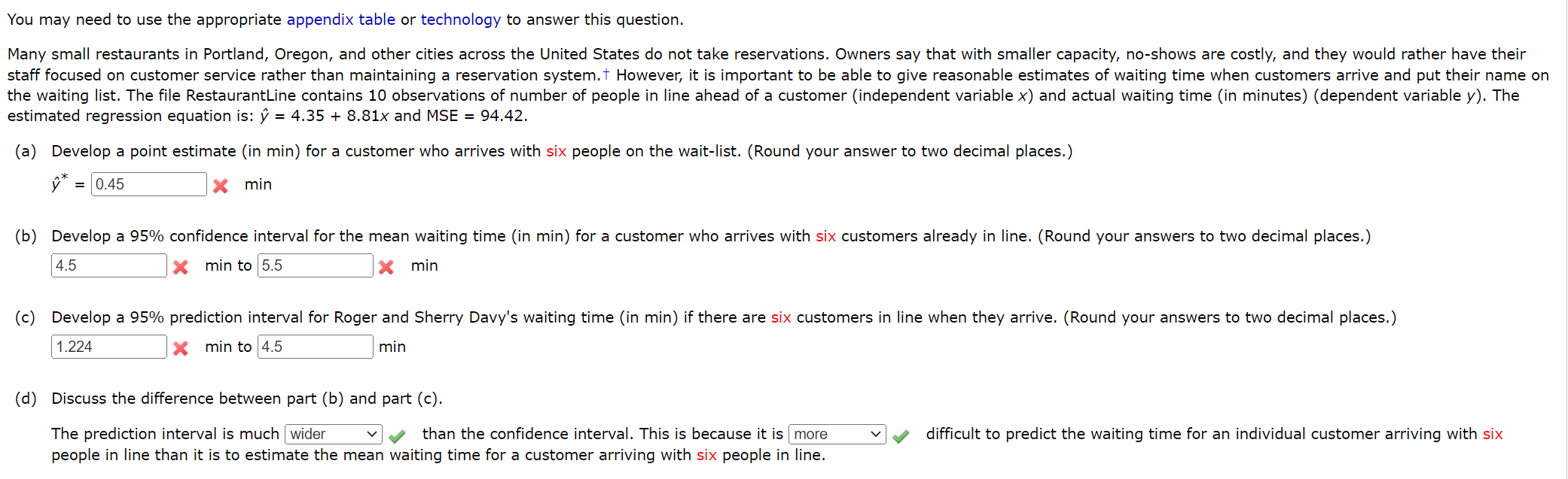 qqq2 You may need to use the appropriate appendix table or technology