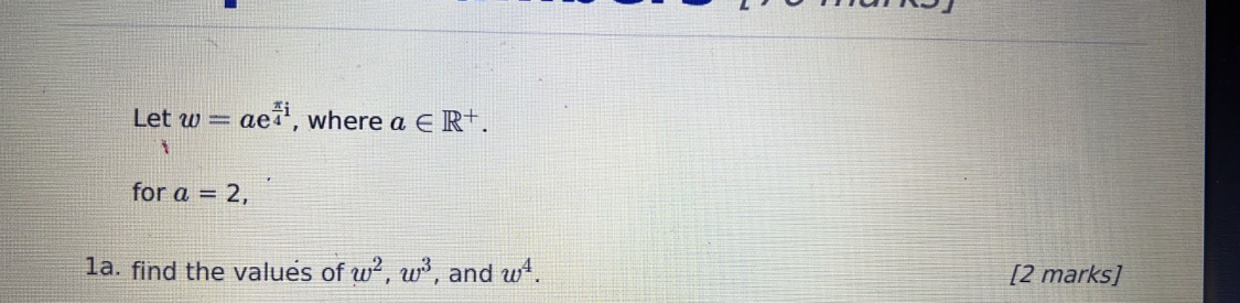 Let w = aed', where a E Rt. for a =