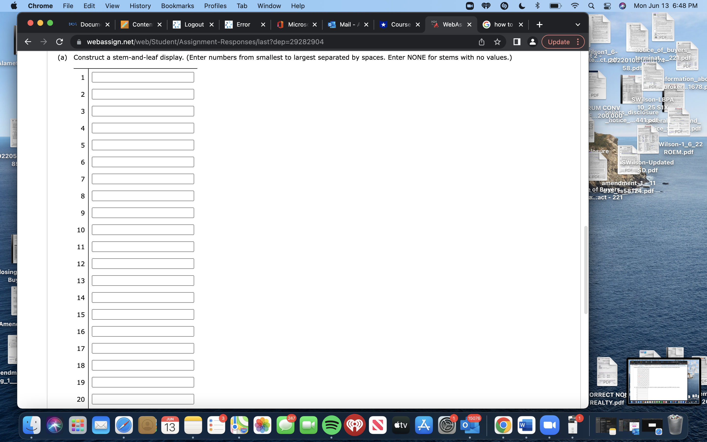 0 7 Q Mon Jun 13 6:48 PM !4:: Docum X Conten