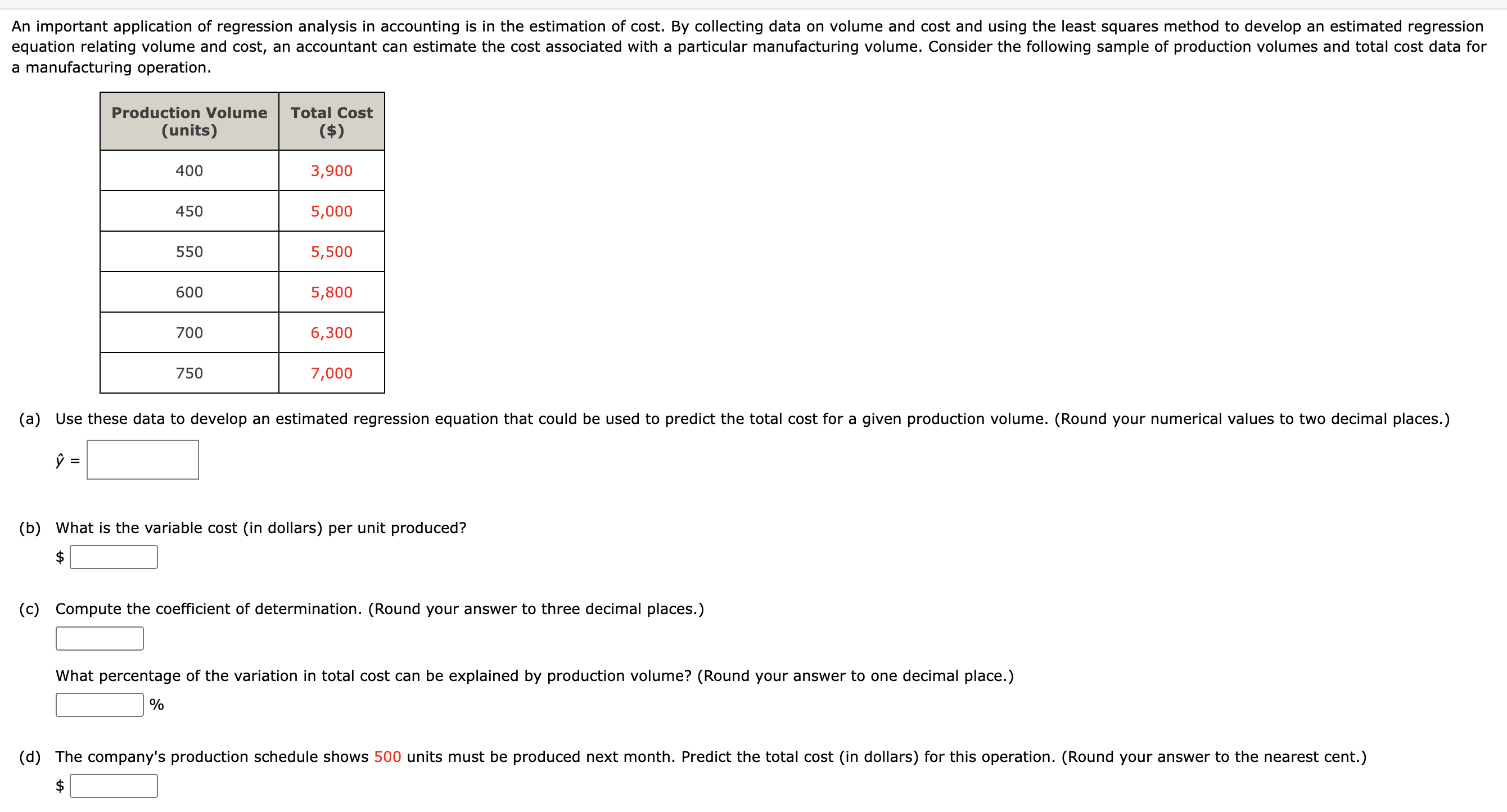 can be accounted for by the estimated regression equation? (Round your answer