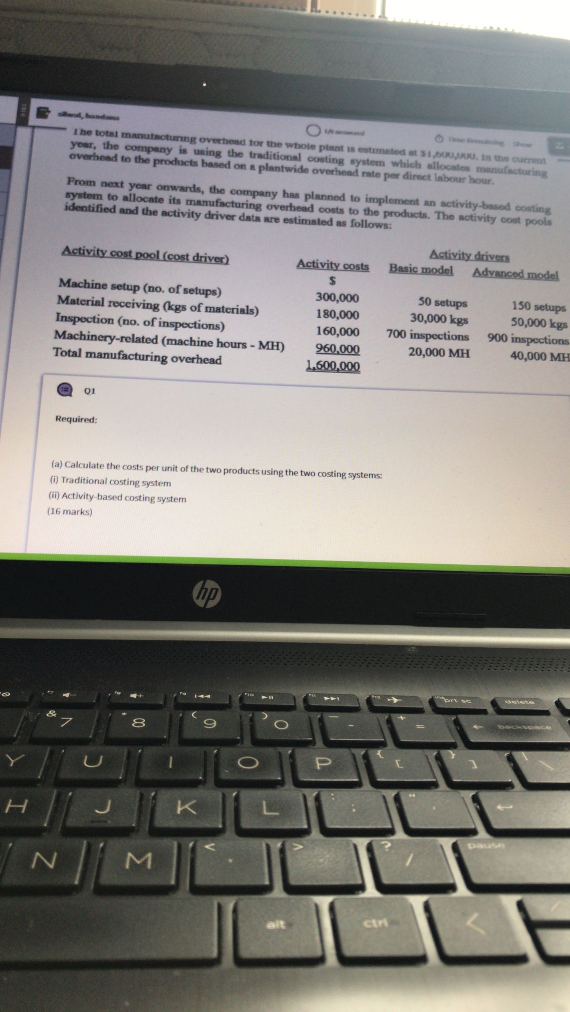 manufactures two different multifunction printers (MFPs) for the business market. Information of