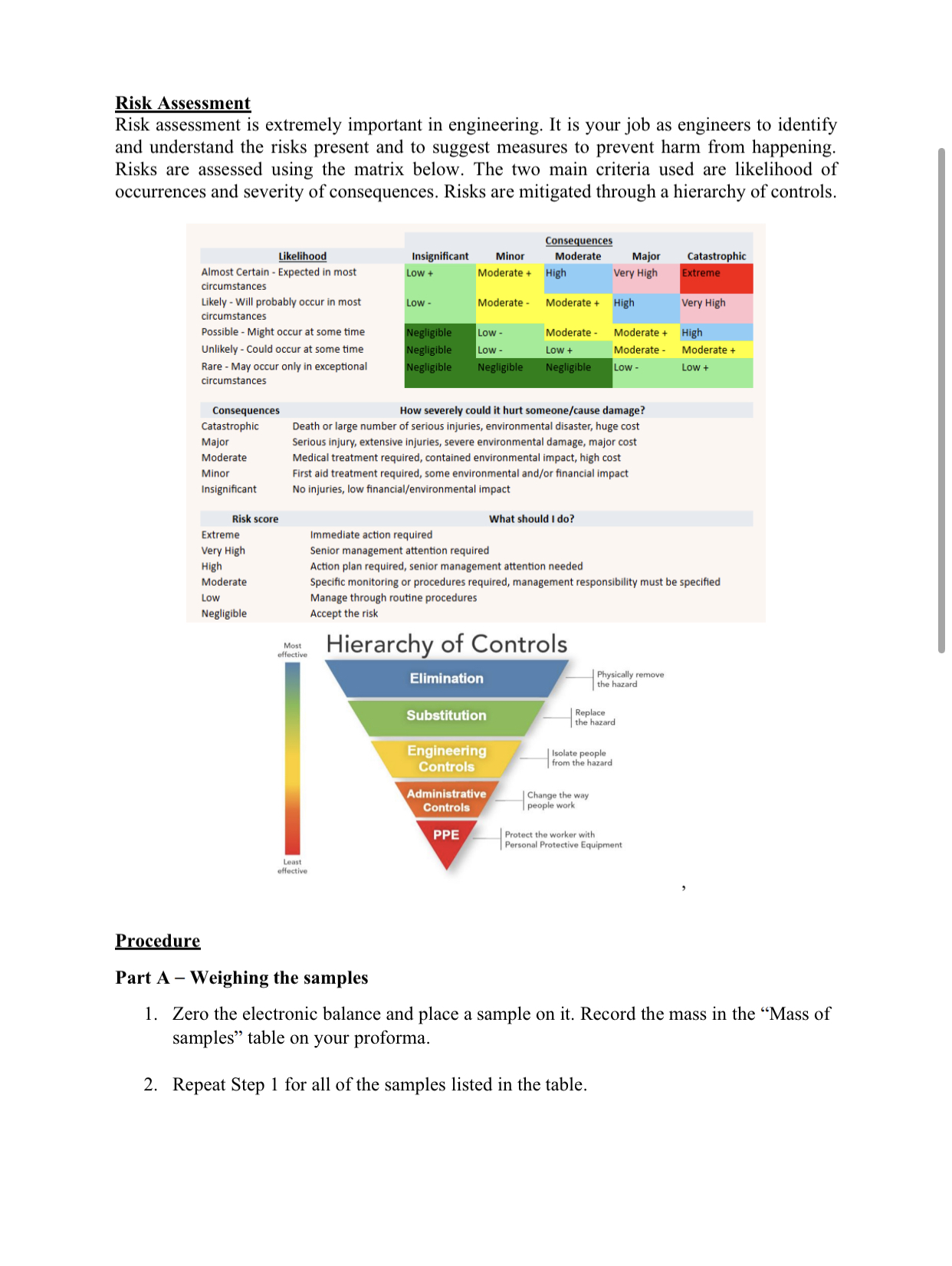 data collected using your callipers and the mass measurement and record it