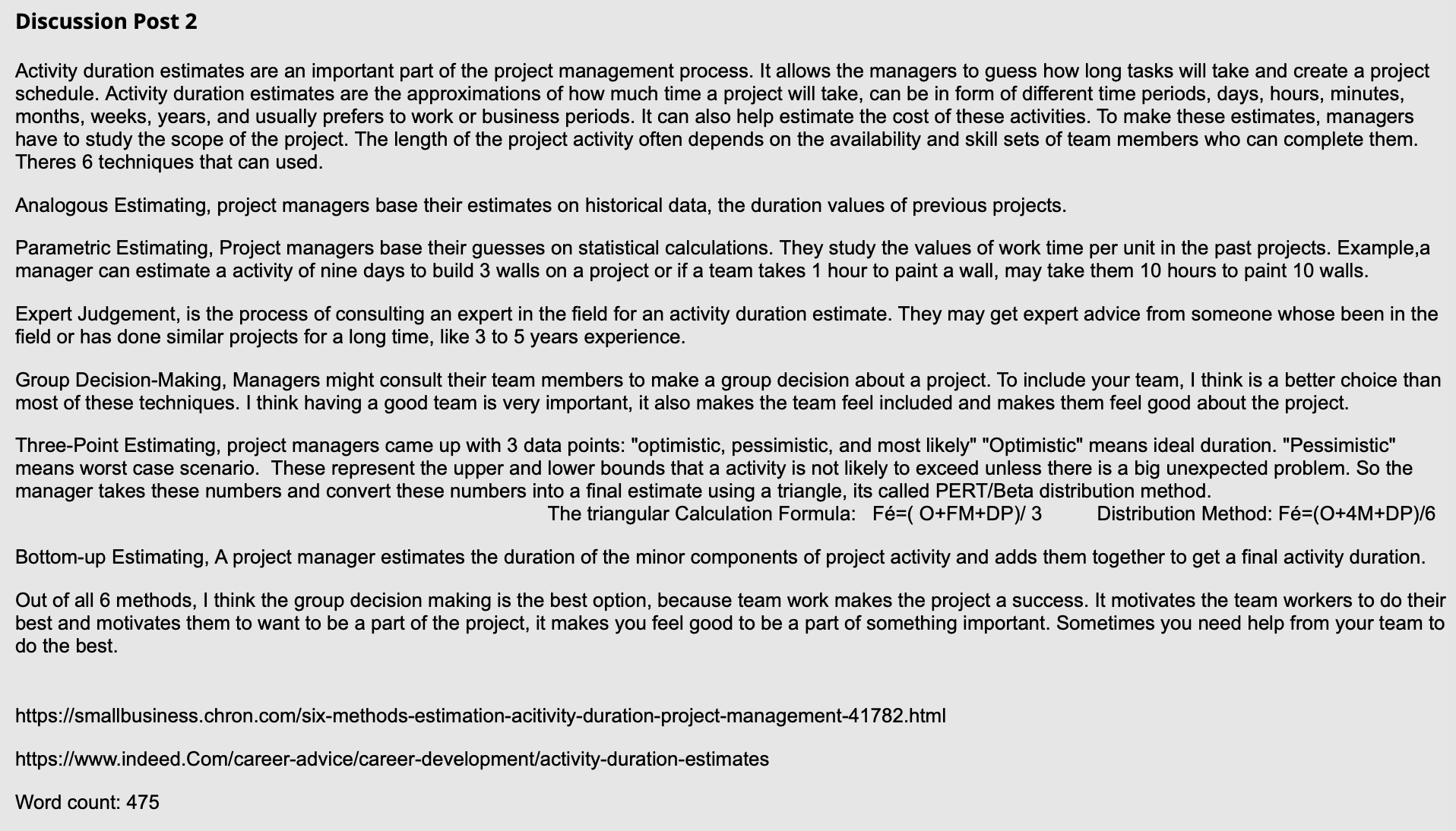 the topic and its related concepts including original ideas 40 (20 per