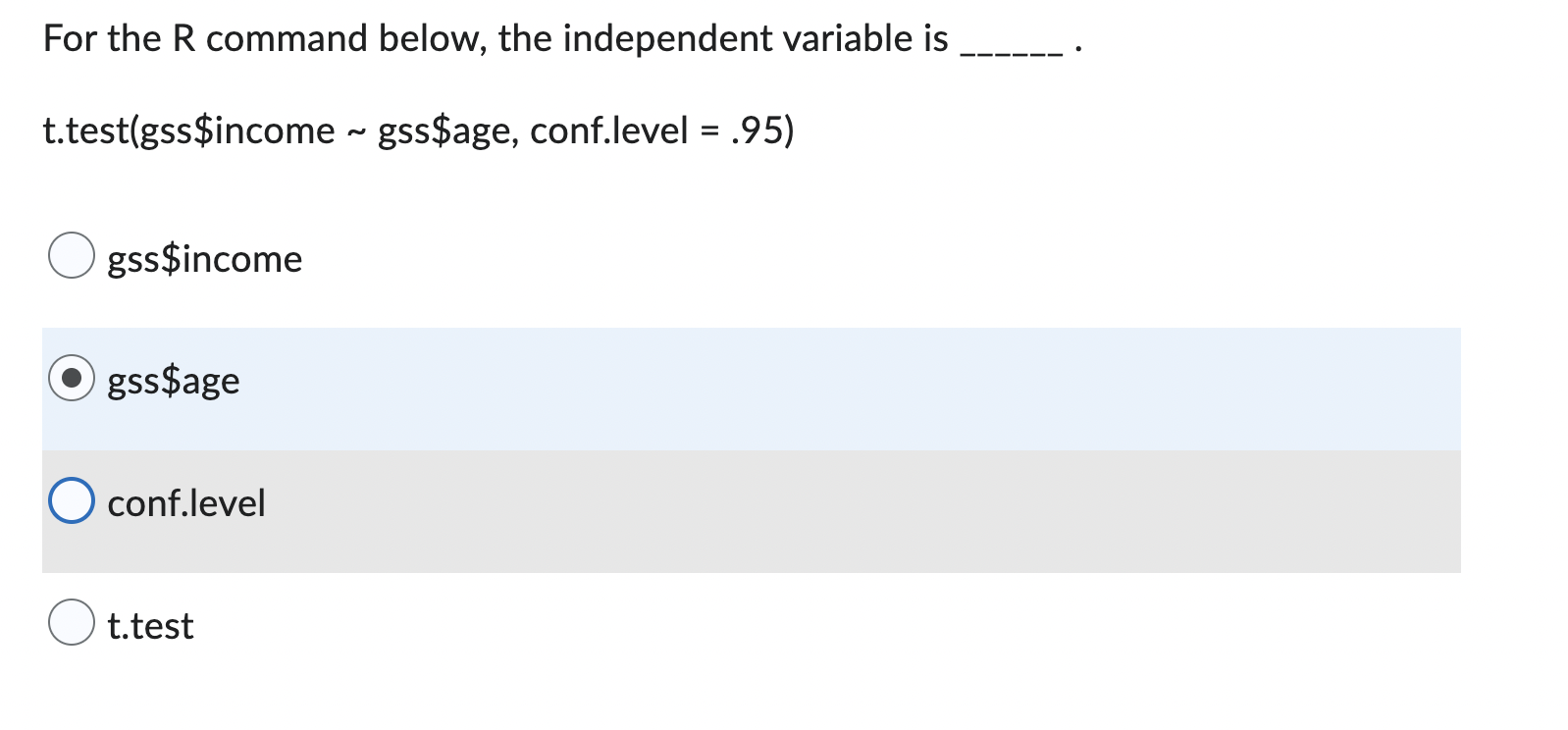 t-statistic of three means that the sample mean was three ______ above