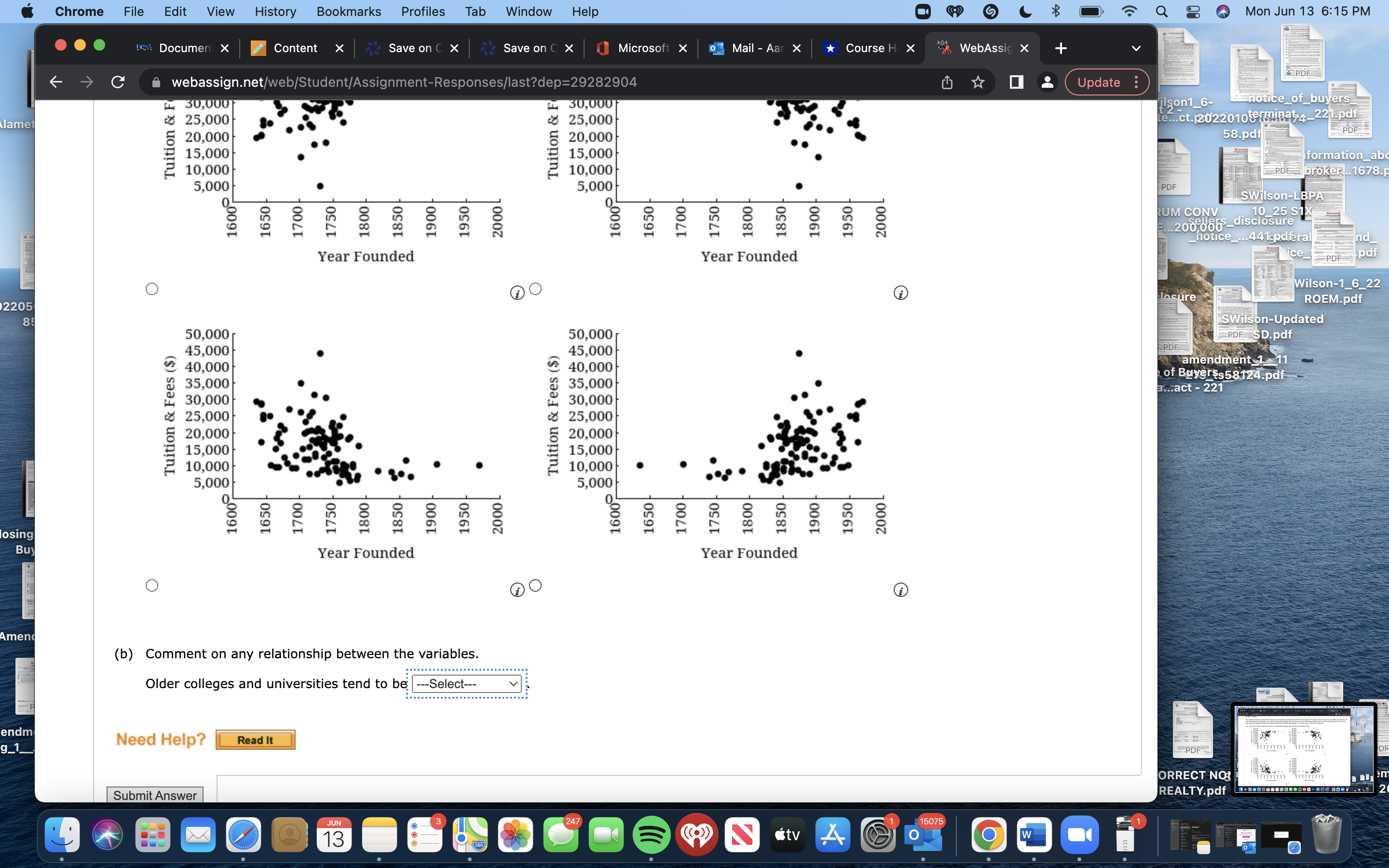 Mon Jun 13 6:15 PM ! Document X Content X Save on