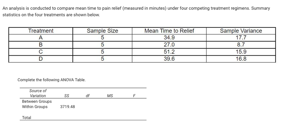 I need help solving this problem using excel or by hand. An