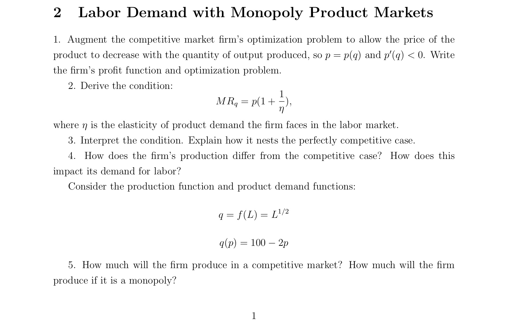 2-4 sentences. Points will be awarded for quality of explanation. If the