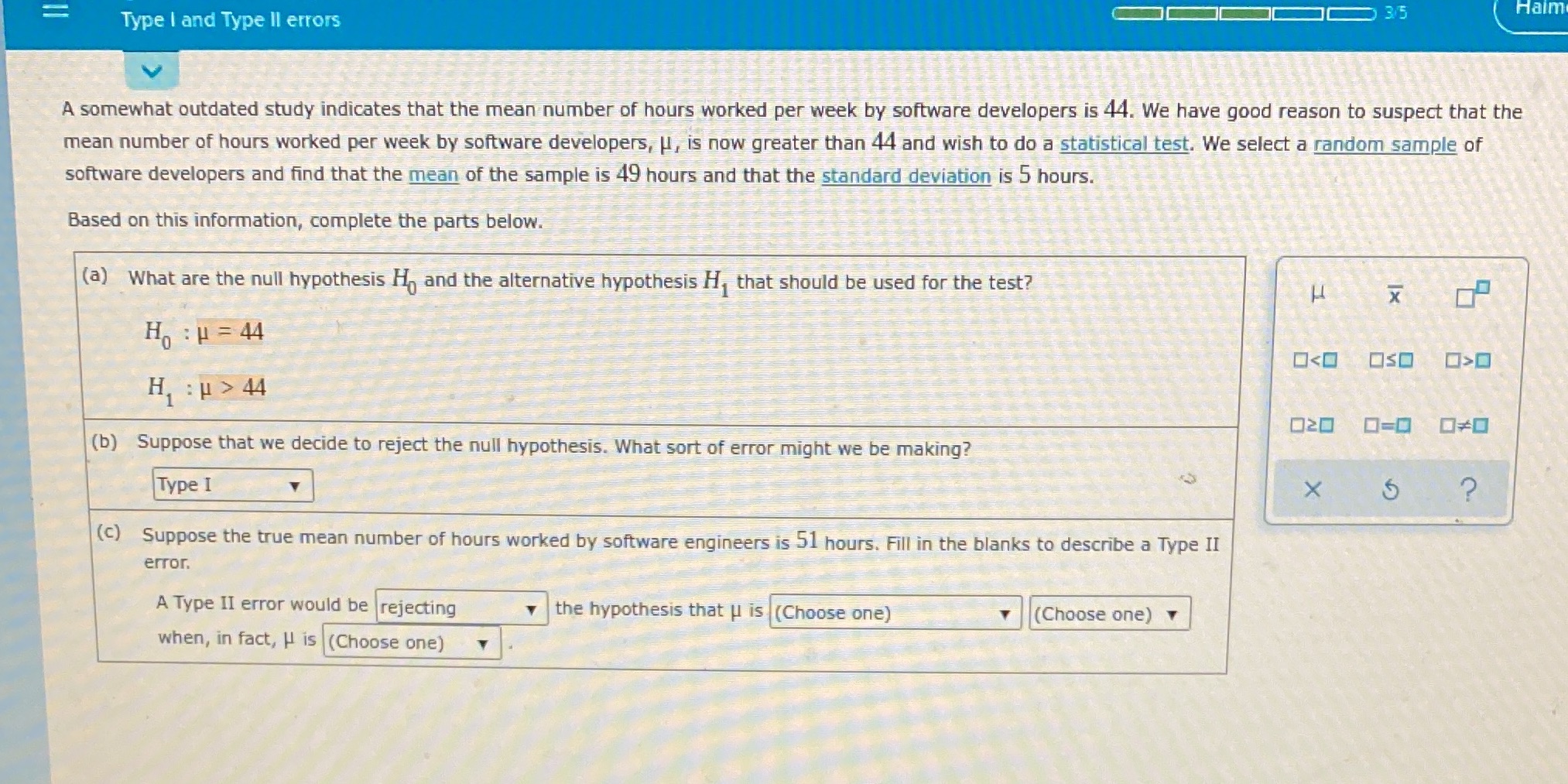  3/5 Haim Type I and Type II errors A somewhat outdated