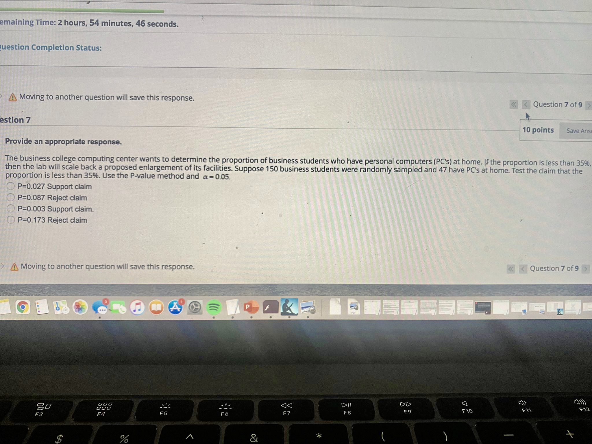 run if you leave the test. Utes, 51 seconds. ction Status: Save