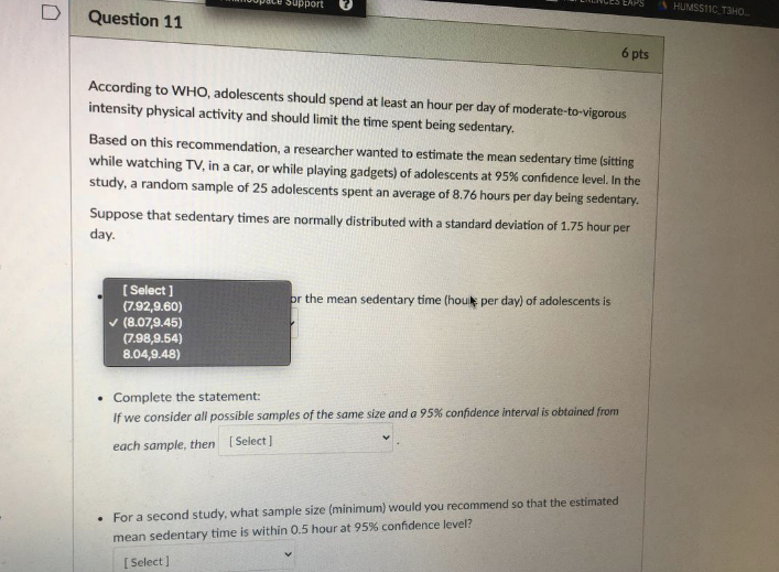 answer only answer as fast as u can HUMSSTIC_T3HQ.. D Question 11