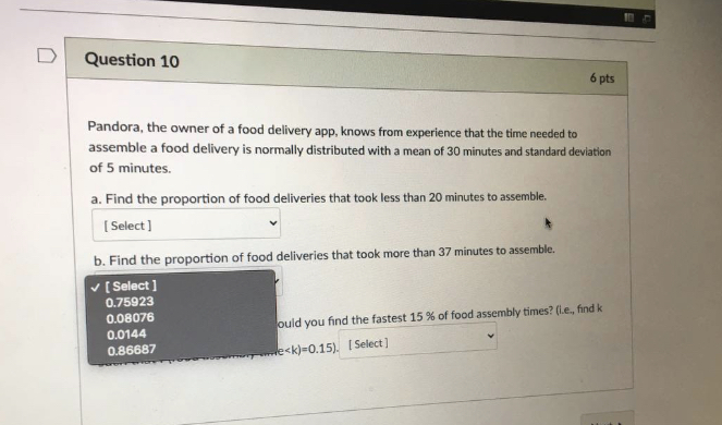 per day being sedentary. Suppose that sedentary times are normally distributed with
