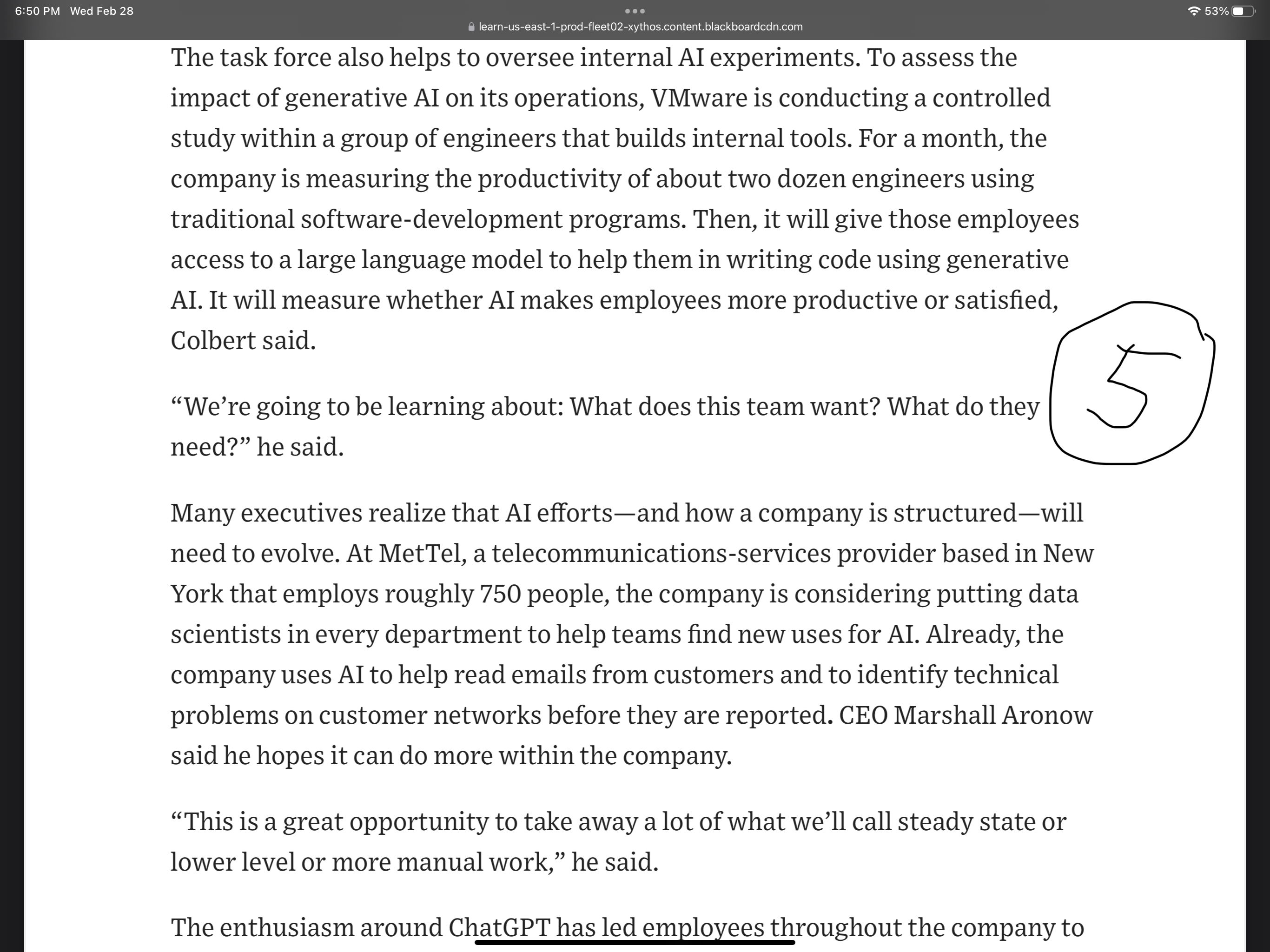 the company"? What is wrong with that?2. On the other hand, what